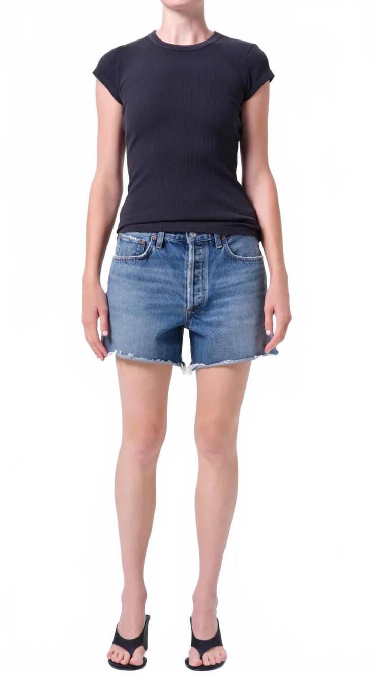 NEW AGOLDE nye jean shorts in bounty